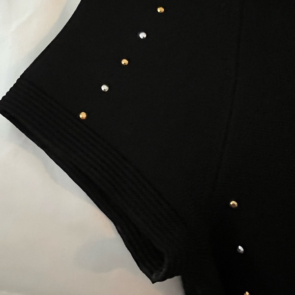 The Kooples Women’s Studded Knit Dress, Black with gold and silver studs -size 2 - Picture 8 of 11